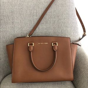 Michael Kors Selma Saffiano Leather Satchel/Tote